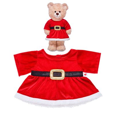 Vestido navideño Build a Bear viejito pascuero