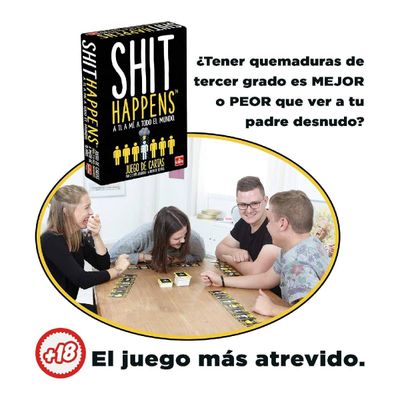 Imagen 2 del producto Juego de mesa 2 a 6 jugadores habilidad Shit Happens