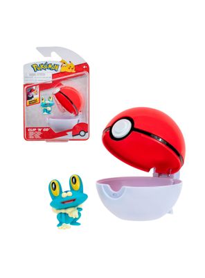 Figura de acción Pokémon Froakie colección Pokébola
