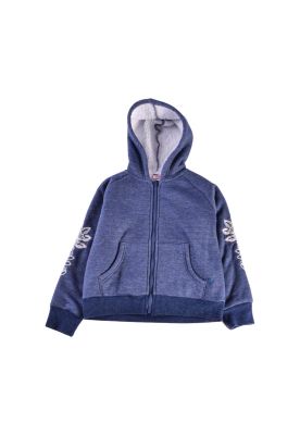 Polerón con Capucha Niña Azul Pillin