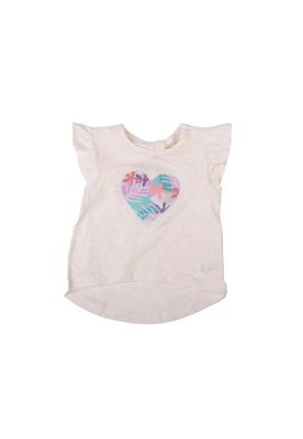 Polera Bebe Niña Blanco Pillin