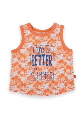 Polera Bebé Niño Naranja Pillin