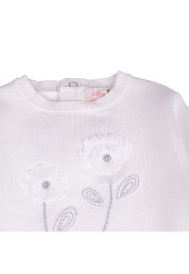 Imagen 2 del producto Polerón Bebe Blanco Pillin ( PVB529-25CRU )