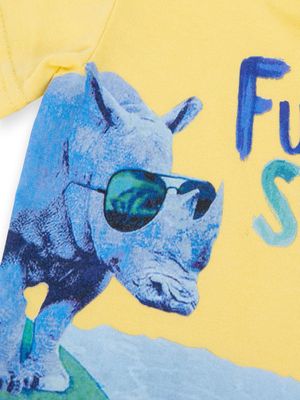 Polera Bebé Niño Amarillo Pillin