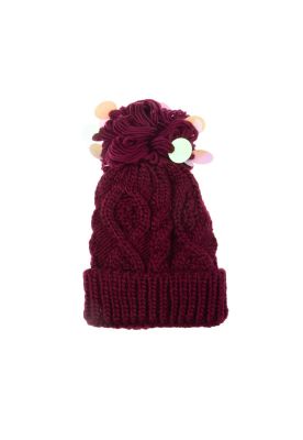 Gorro Niña Burdeo Pillín