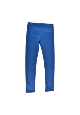 Calza Larga Lisa Niña Azul Pillin