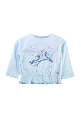 Polera Manga Larga Bebé Niña Menta Pillin