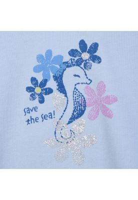 Imagen 2 del producto Polera  Niña Celeste Pillin (PVC610-25CEL3M)