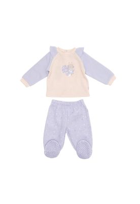 Pijama 2 Pcs Bebé Niña Lila Pillin