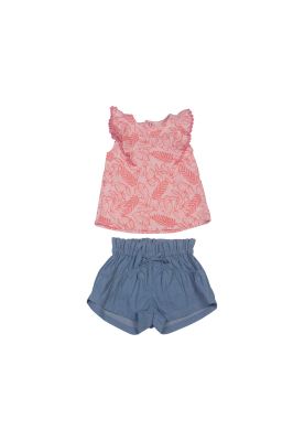 Conjunto Bebe Niña Rosado Pillin