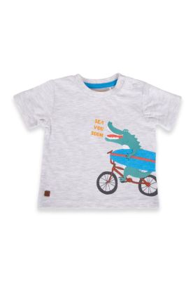 Polera Bebé Niño Gris Pillin