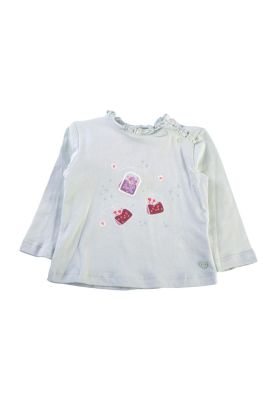 Polera Manga Larga Bebé Niña Verde Pillin