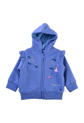 Polerón Forrado Bebé Niña Celeste Pillin