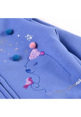 Imagen 2 del producto Polerón Forrado Bebé Niña Celeste Pillin