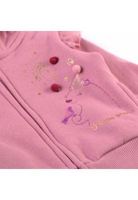 Imagen 2 del producto Polerón Forrado Bebé Niña Rosado Pillin