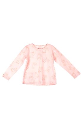 Imagen 2 del producto Polera Manga Larga Bebé Niña Rosado Pillin