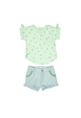 Conjunto Bebé Niña Menta Pillin