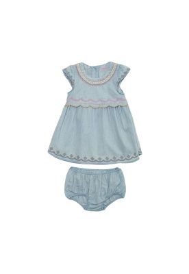 Vestido Bebe Niña Denim Pillin