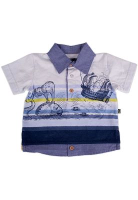 Imagen 1 del producto Polera Bebe Niño Celeste Pillin