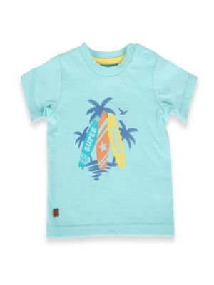 Polera Bebé Niño Verde Pillin