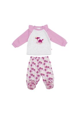 Imagen 2 del producto Pijama 2 Pcs Bebé Niña Gris Claro Pillin