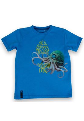 Polera Niño Turquesa Pillin