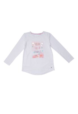 Imagen 2 del producto Polera Manga Larga Niña Blanco Pillín