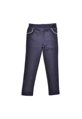 Calza Larga Lisa Niña Gris oscuro Pillin