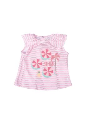 Polera Bebe Niña Blanco Pillin