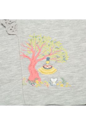 Imagen 2 del producto Polera Bebé Niña Gris Claro Pillin