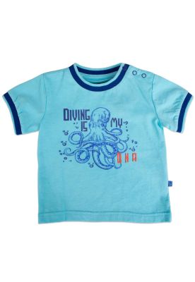 Polera Bebe Niño Turquesa Pillin