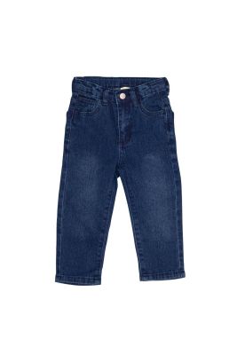 Jeans Básico Bebe Algodón Invierno Niña Azul