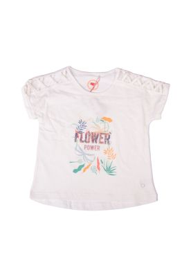 Imagen 2 del producto Polera Niña Blanco Pillin