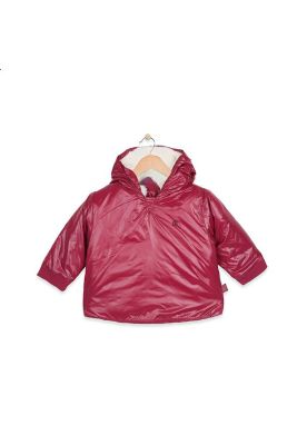 Chaqueta New Born Bebe Algodón Invierno Niña Burdeo