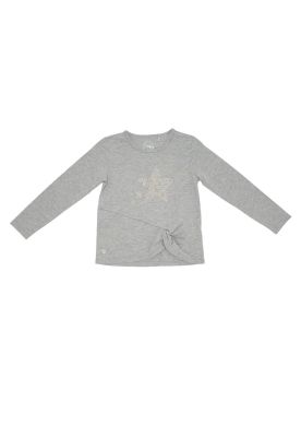 Imagen 2 del producto Polera M/L Glitter Algodón Invierno Niña Gris