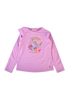 Polera Manga Larga Niña Violeta Pillin