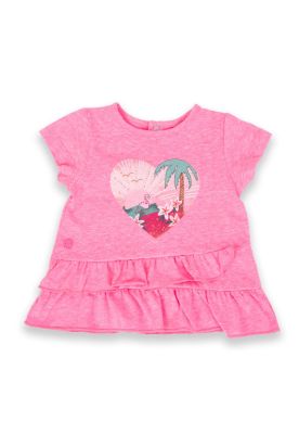 Polera Bebé Niña Rosado Pillin