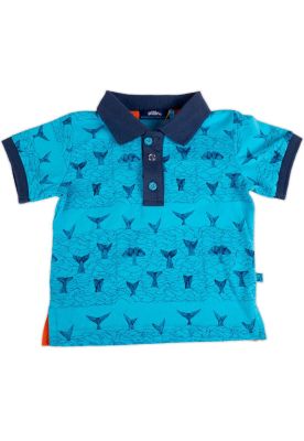 Polera Bebe Niño Turquesa Pillin