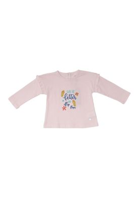 Imagen 1 del producto Polera Manga Larga Bebe Niña Beige Pillin