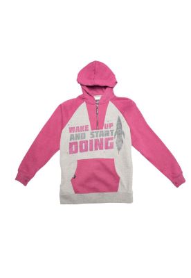 Poleron Capucha Algodón Invierno Niño Gris