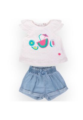 Conjunto Bebe Niña Denim Pillin