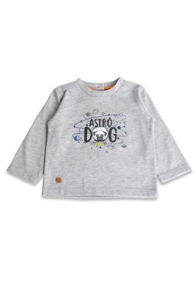 Polera Bebé Niño Gris claro Pillin