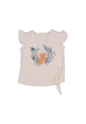 Polera Bebe Niña Blanco Pillin