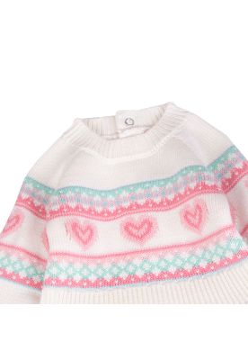 Imagen 2 del producto Vestido Bebe  Blanco Pillin ( PVB918-25CRU )