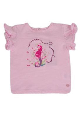 Imagen 2 del producto Polera Bebe Niña Rosado Pillin