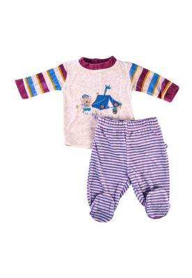 Conjunto Plush Bebé Niño Gris claro Pillin