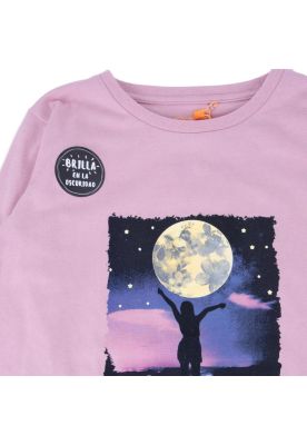 Imagen 2 del producto Polera Niña Palo rosa Pillin