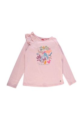 Imagen 2 del producto Polera Manga Larga Niña Rosado Pillin