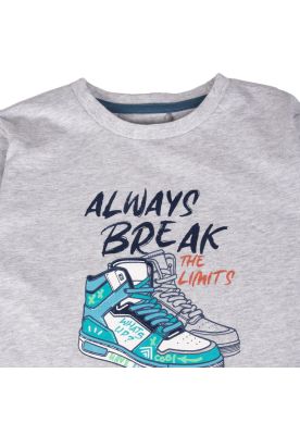 Imagen 2 del producto Polera Niño Melange Pillin (PVB601-25MLG )