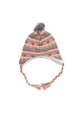 Gorro Bebé Niña Orejeras Y Pompón Lila Pillin